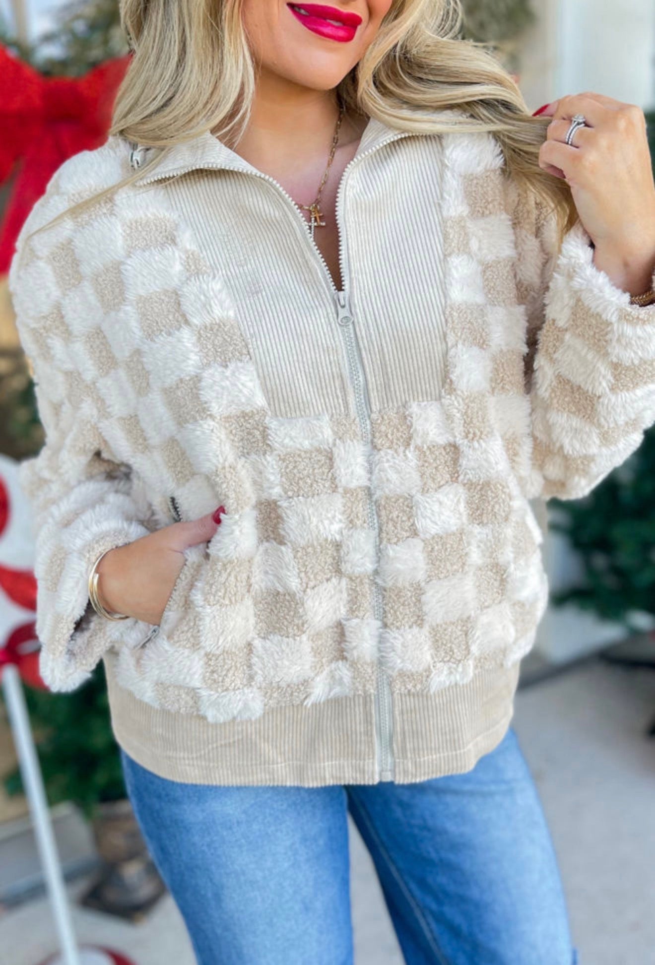 Sherpa Check Jacket