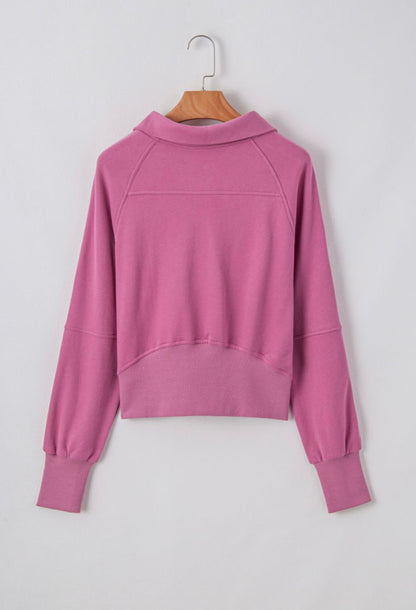 Kate Collared Half-Zip Pullover