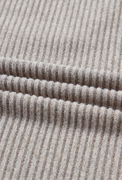 Chic Bow-Back Rib Knit Sweater