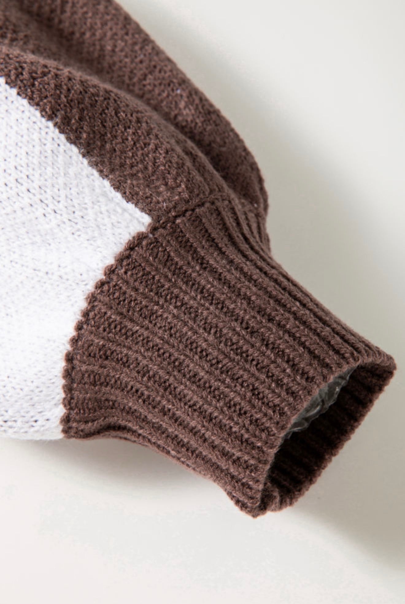 Mocha Check Cozy Knit