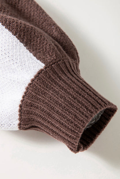 Mocha Check Cozy Knit