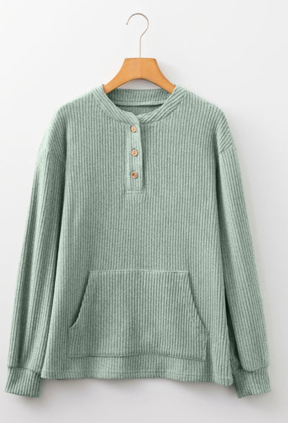 Riley Ribbed Button Down