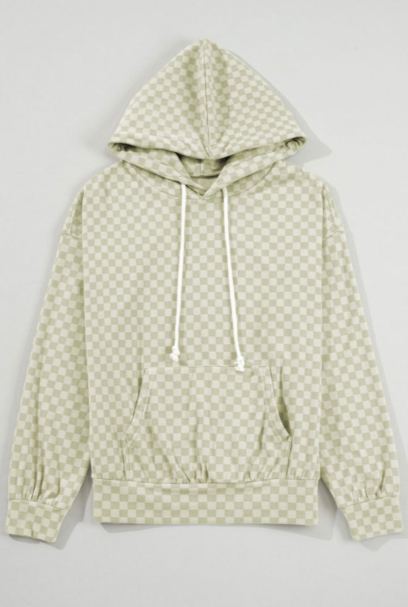 Sage Check Cozy Hoodie