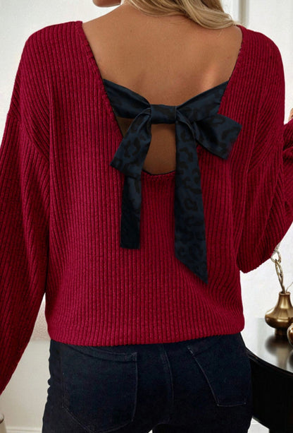 J’adore Bow-Back Sweater
