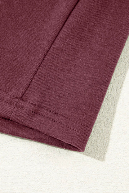 The Bordeaux Seamline Luxe Top