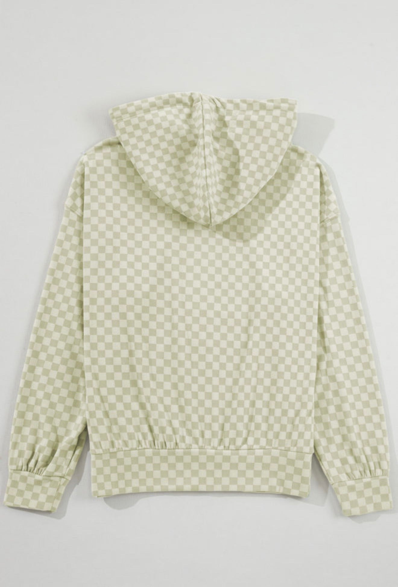 Sage Check Cozy Hoodie