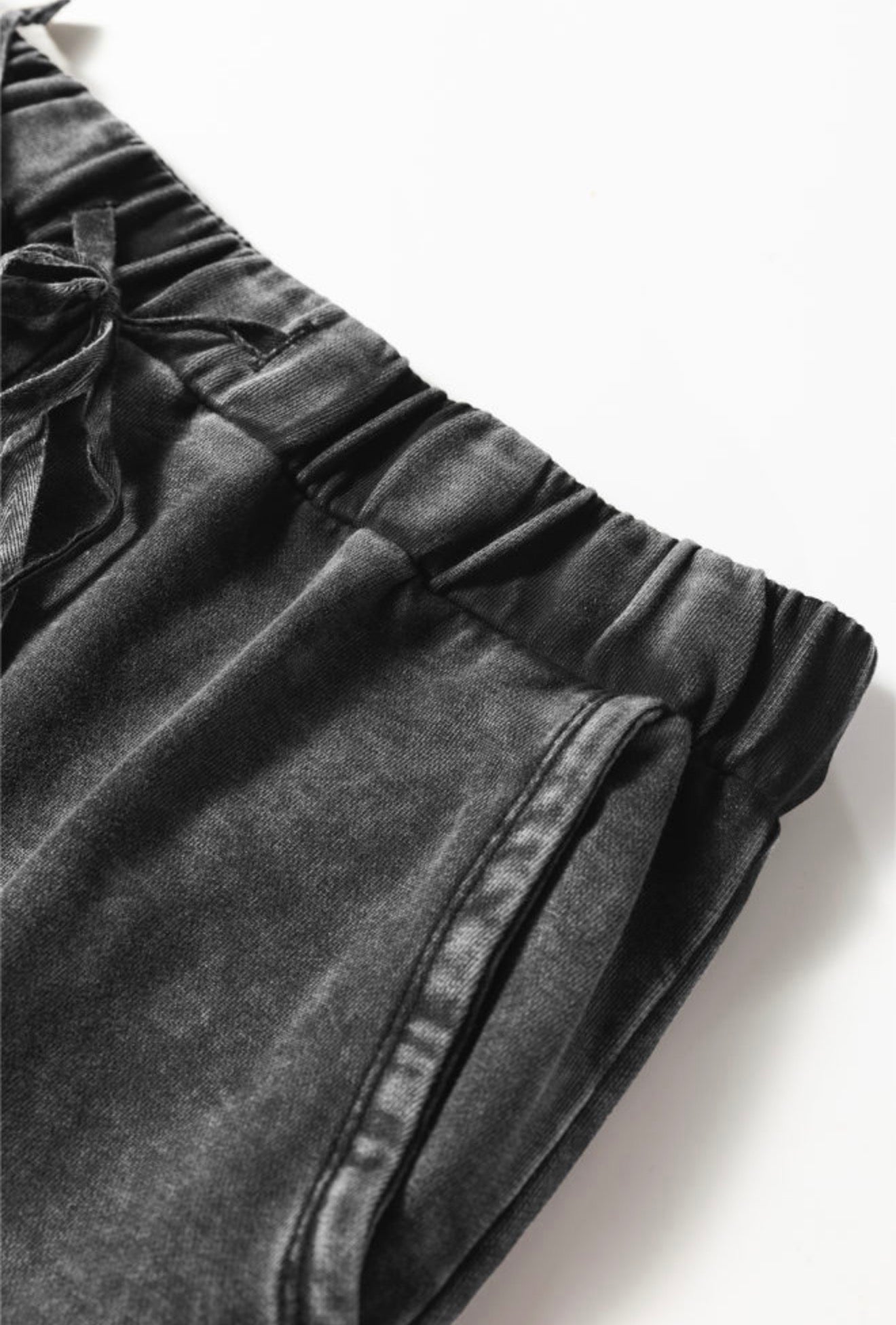 Washed Boho Wide-Leg Pants