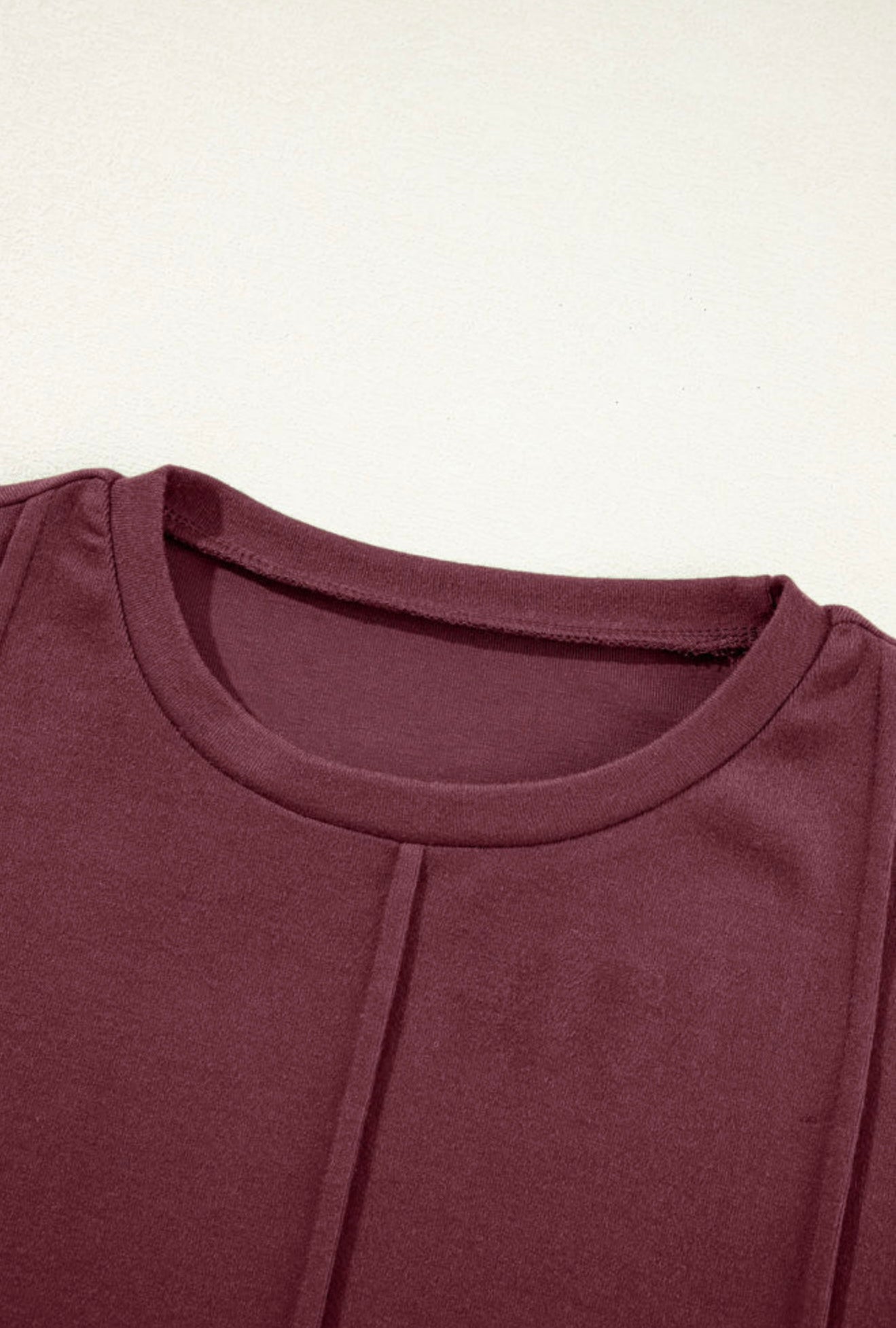 The Bordeaux Seamline Luxe Top