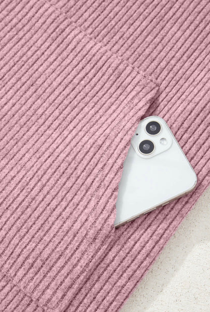 Riley Ribbed Button Down