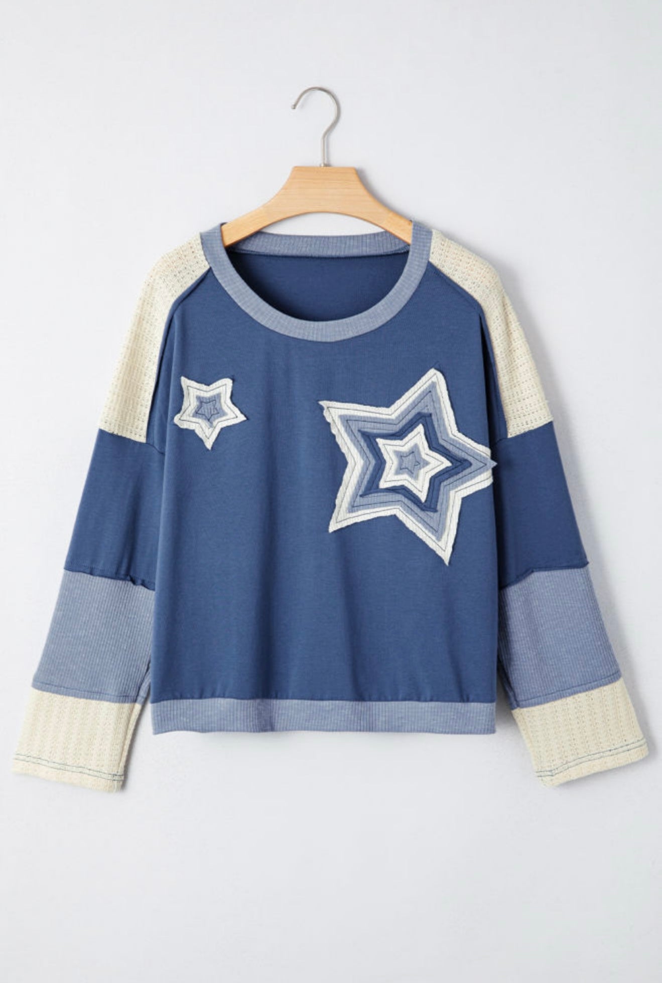 Starlit Patchwork Cozy Crewneck