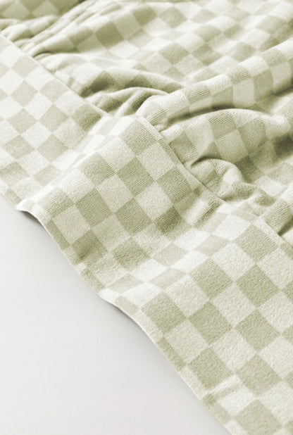Sage Check Cozy Hoodie