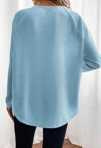 Sky Waffle Top