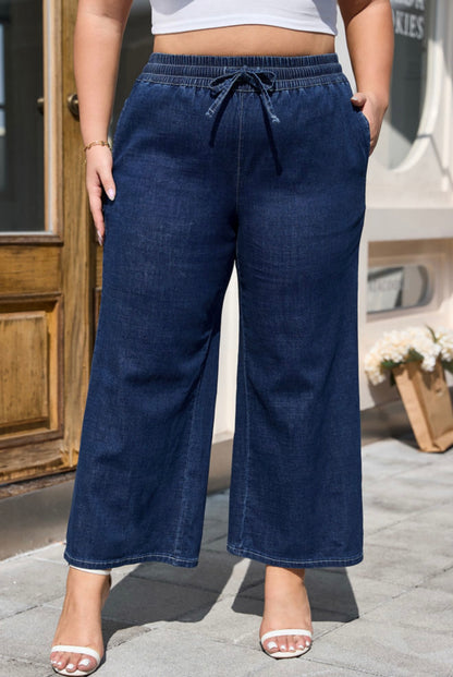 Effortless Ease Wide-Leg Denim Pants