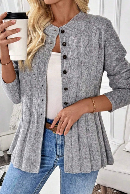 The London Fog Cable Knit Cardigan