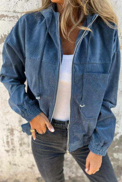 The Sunday Stroll Corduroy Zip Jacket