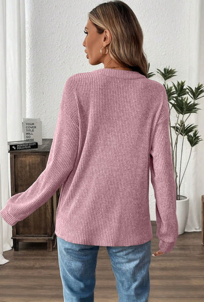 Riley Ribbed Button Down