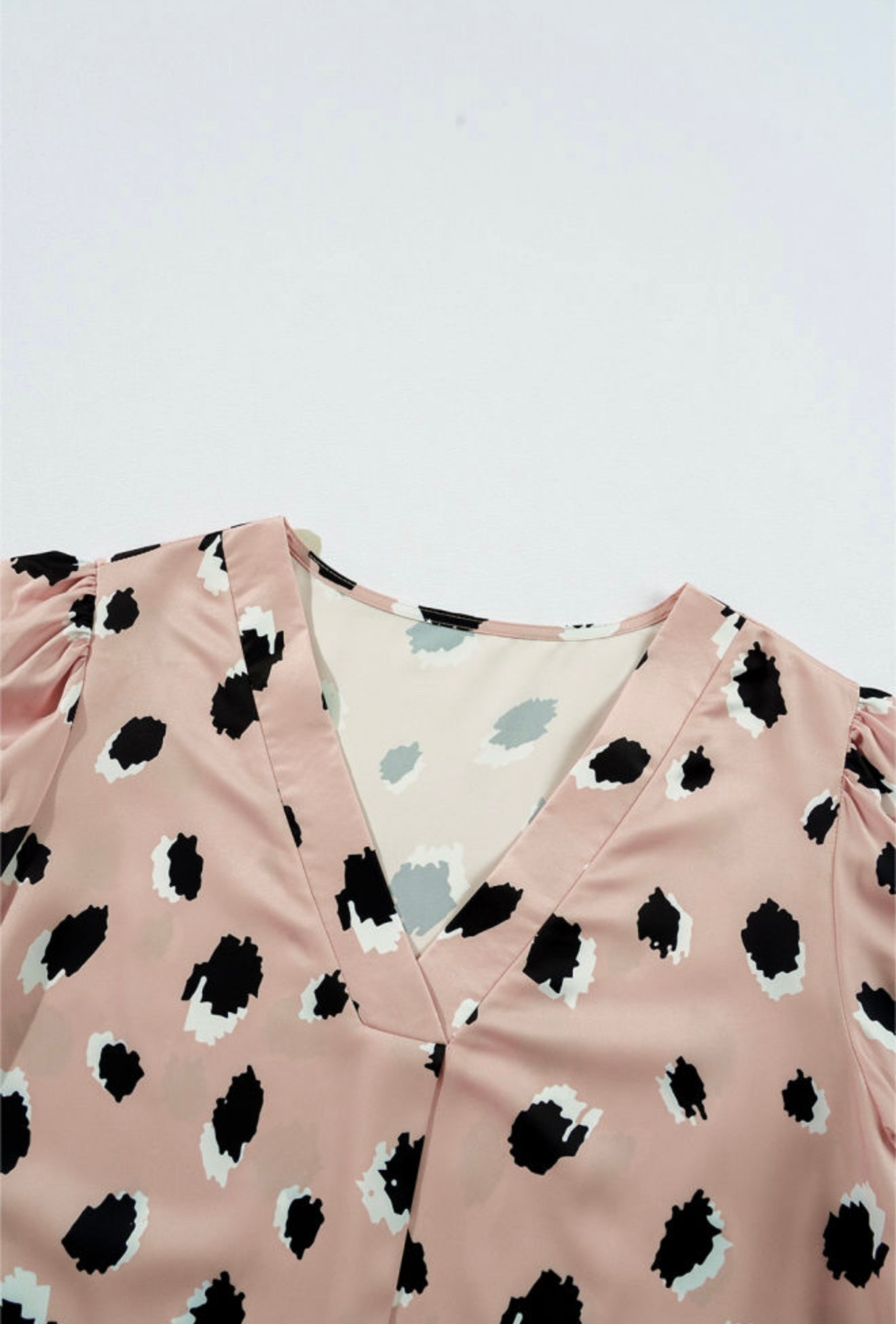 Blush & Bold Spot Print Blouse