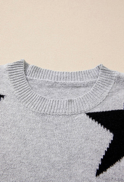 Shimmer Star Knit Sweater