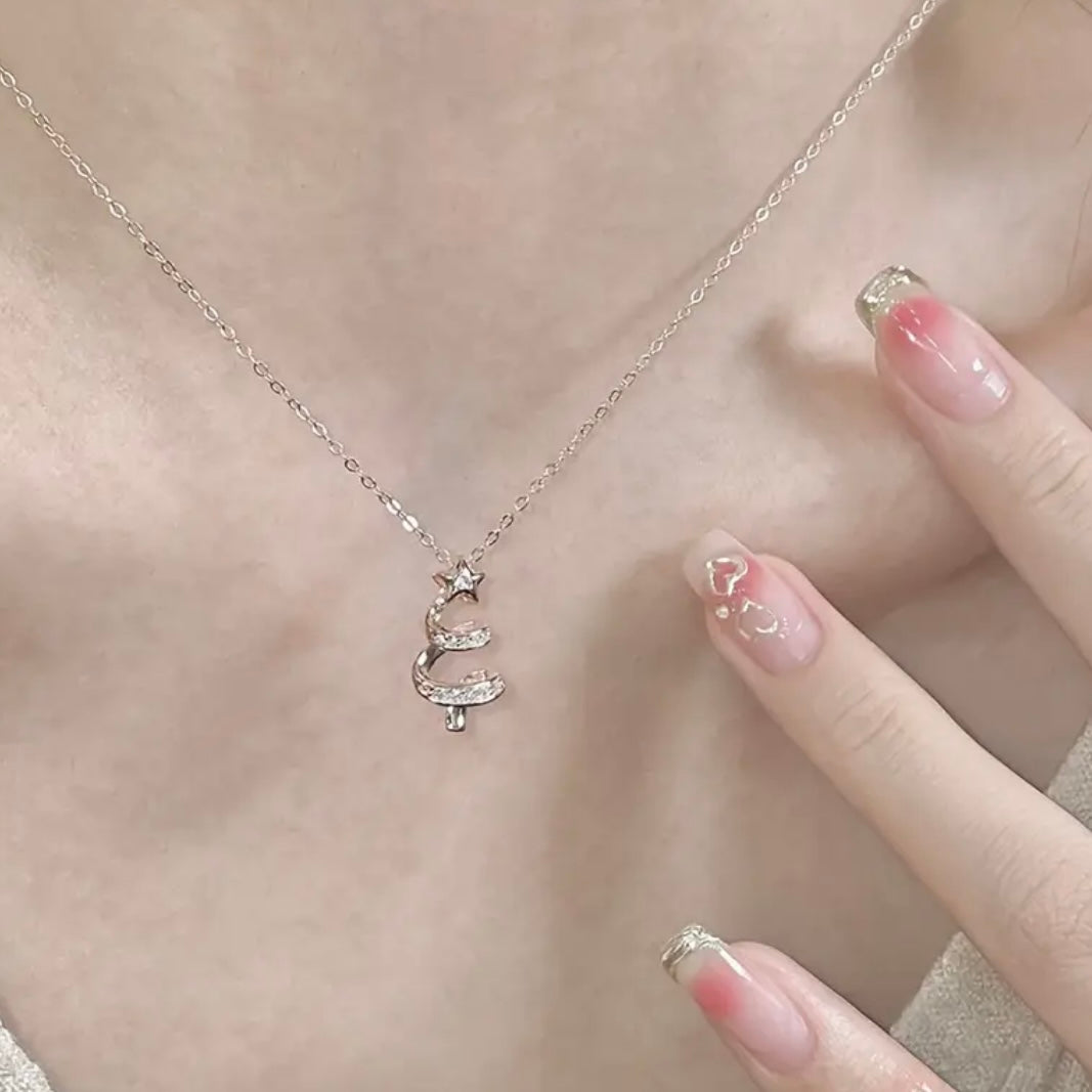 Twinkle Tree Pendant Necklace