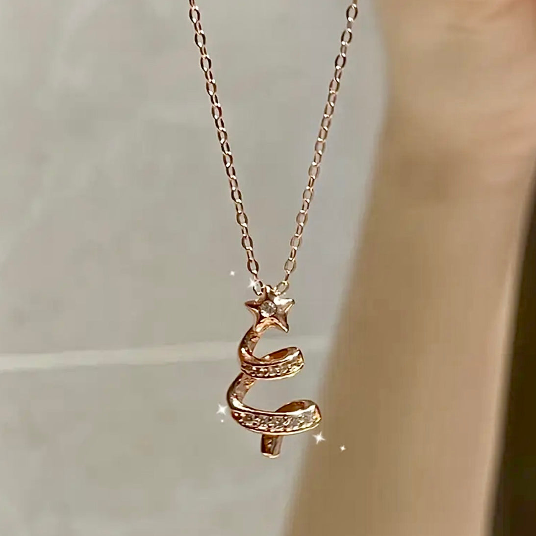 Twinkle Tree Pendant Necklace