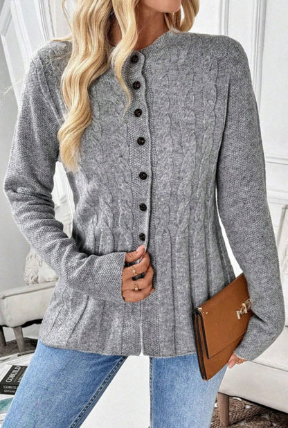 The London Fog Cable Knit Cardigan