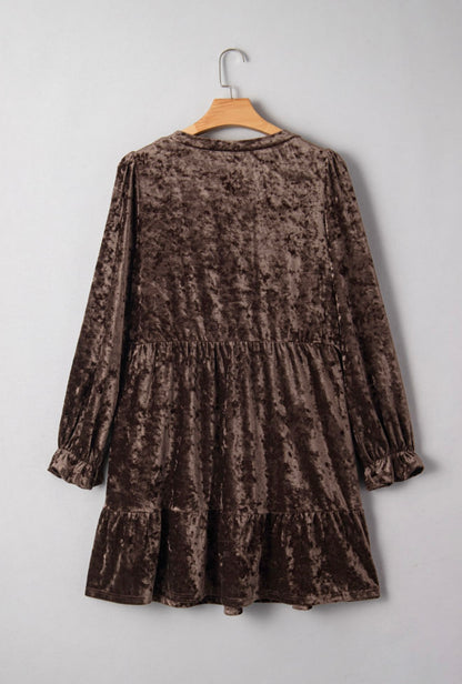 Velvet Ember Holiday Dress