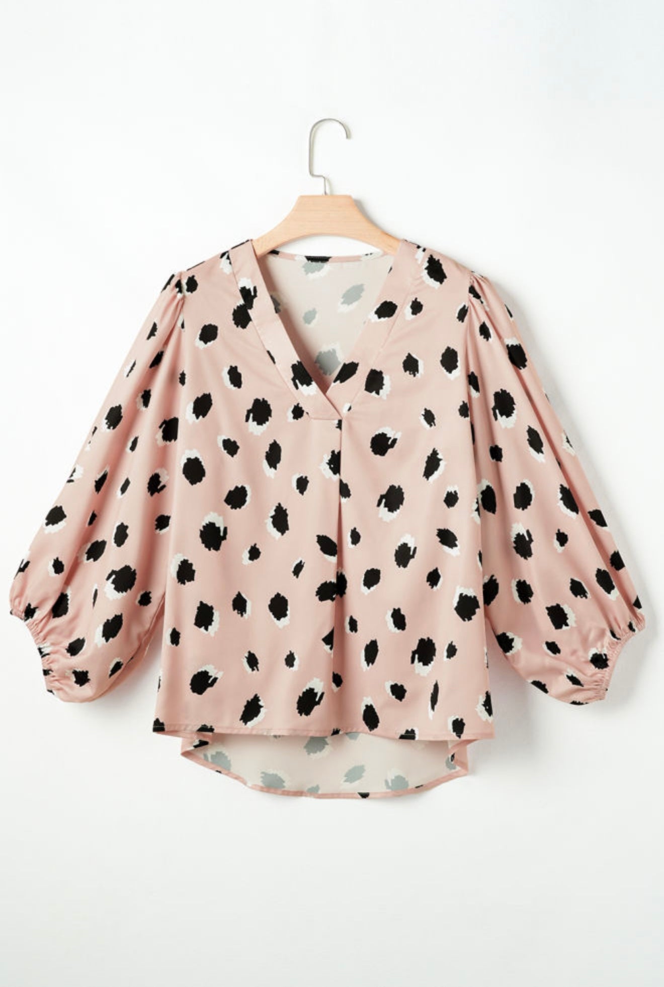 Blush & Bold Spot Print Blouse