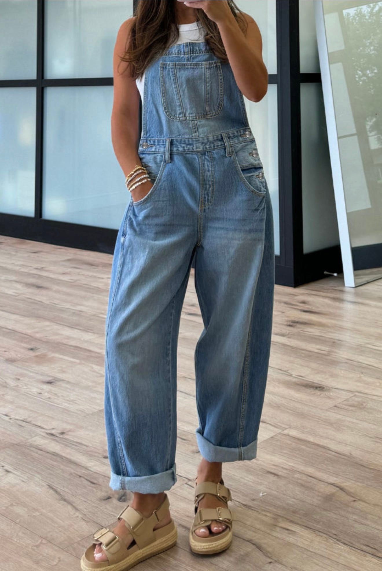 Weekend Wanderer Denim Overalls