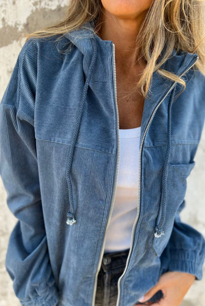 The Sunday Stroll Corduroy Zip Jacket