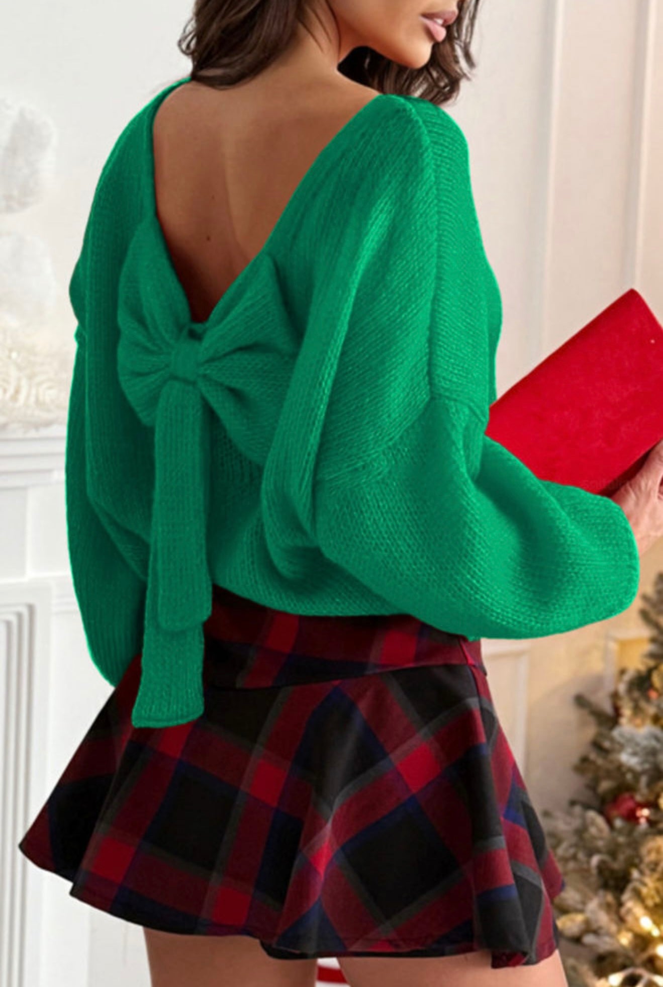 The Noel Bow-Back Sweater