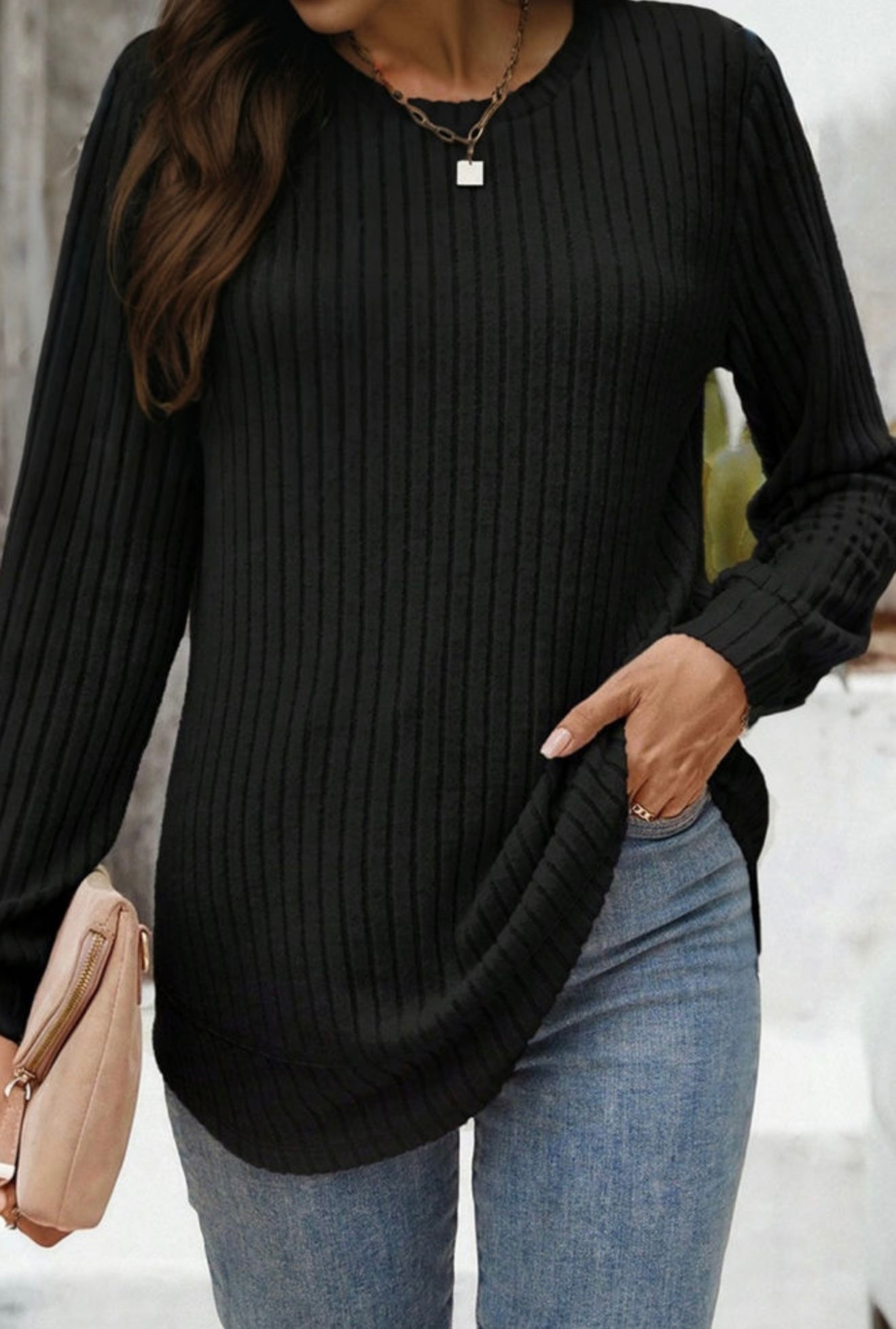The Aspen Ribbed Knit Top