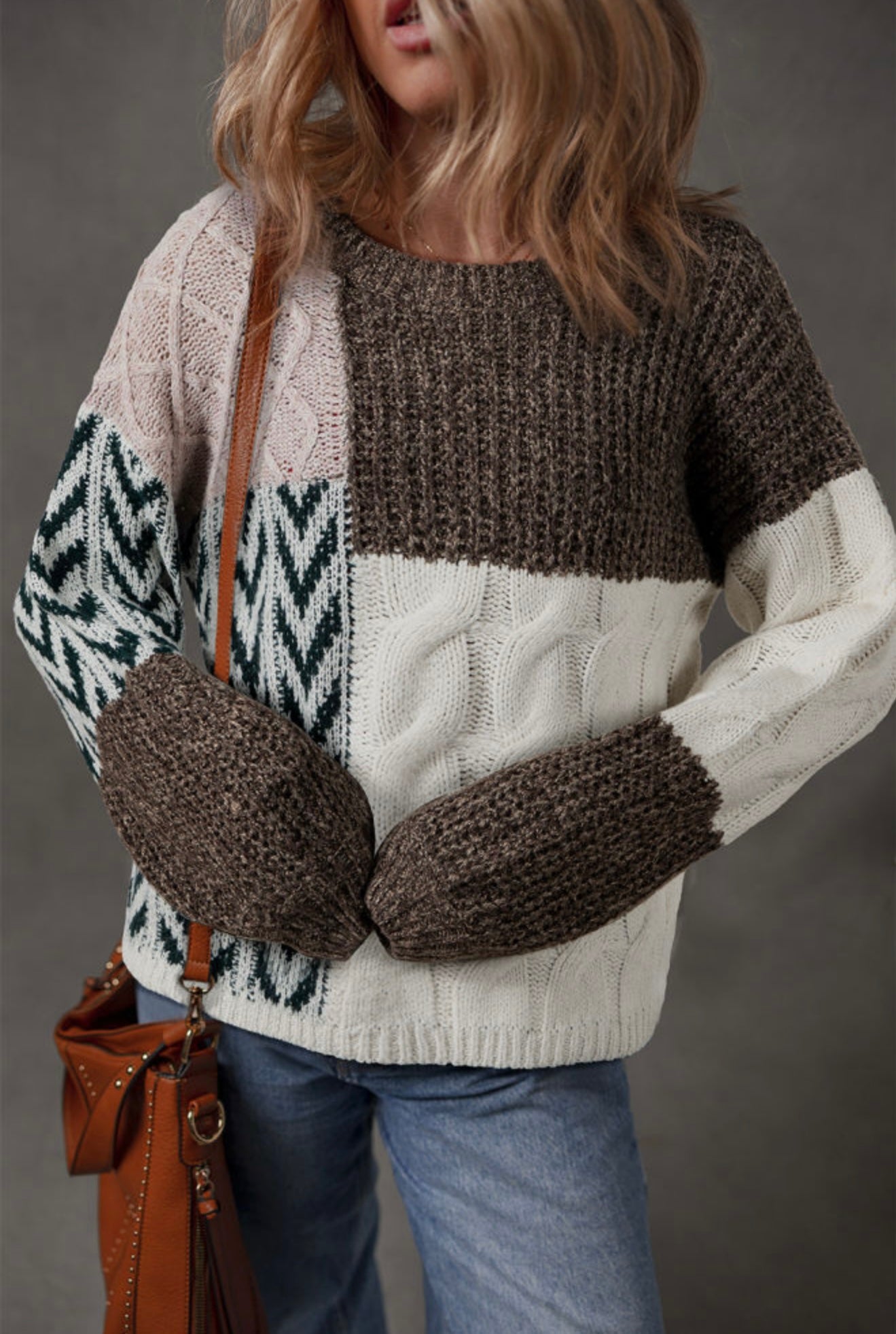 Patchwork Bliss Knit Sweater