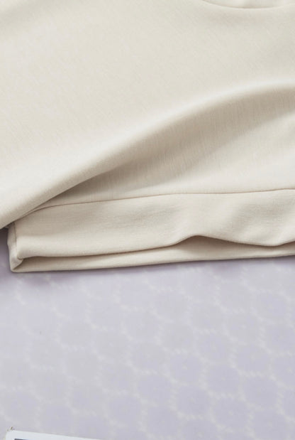 The Sienna Satin-Drape Top