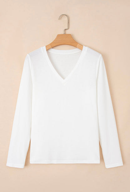 Everyday Essential V-Neck Long Sleeve