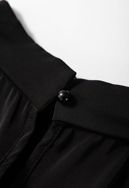 Midnight Lace Keyhole Blouse