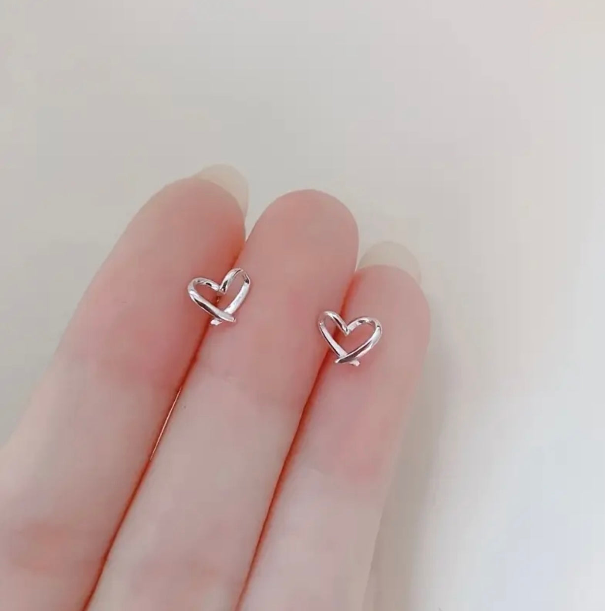 Open Heart Alloy Studs