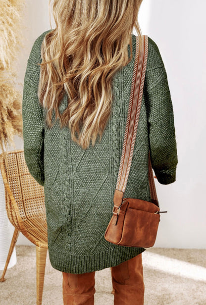 Cable-knit Sweater Dress