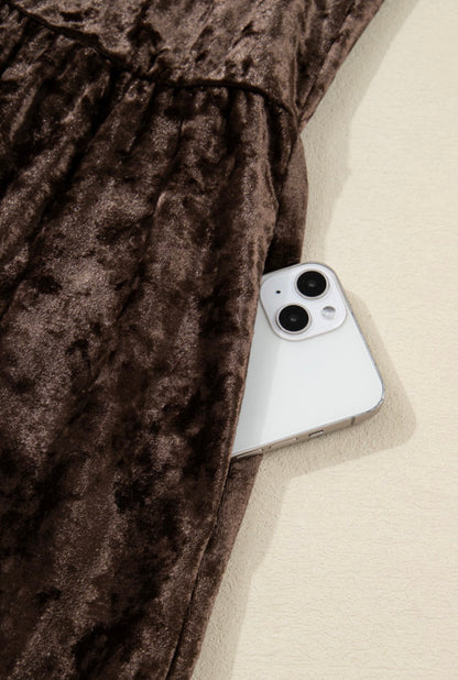 Velvet Ember Holiday Dress