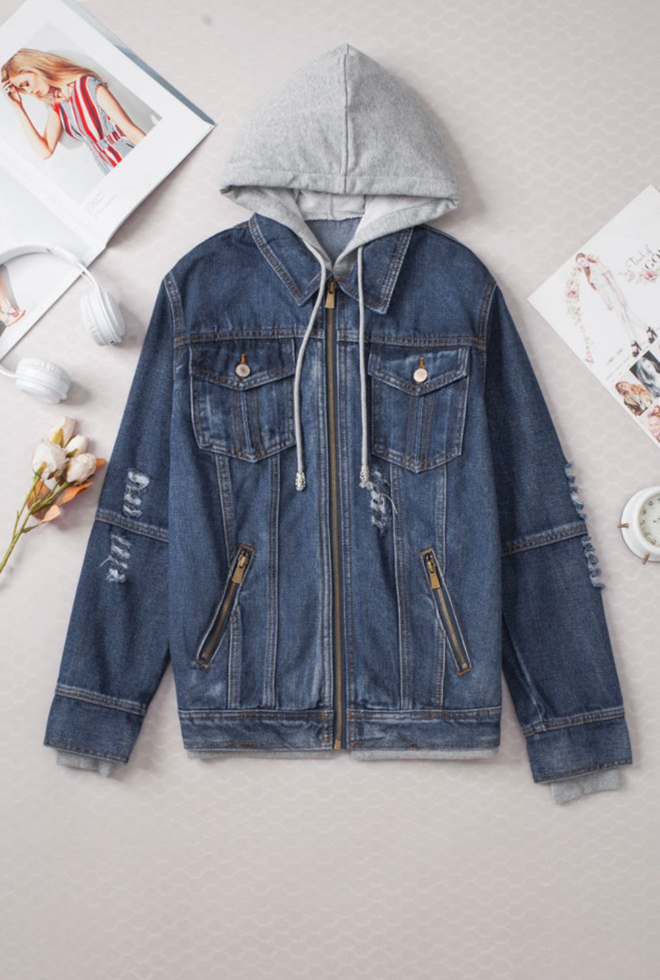 The Street Chic Layered Denim Jacket