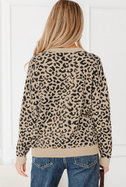 Leopard Luxe Knit Cardigan