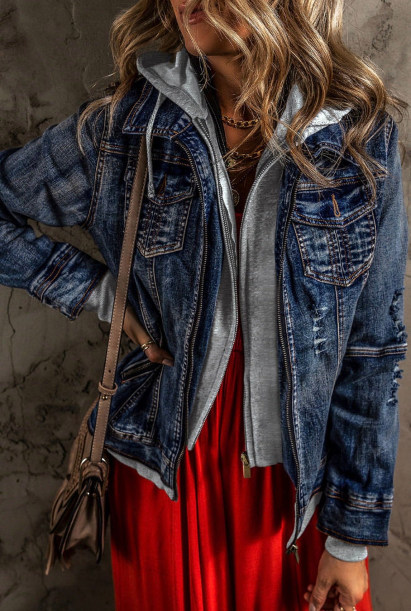 The Street Chic Layered Denim Jacket