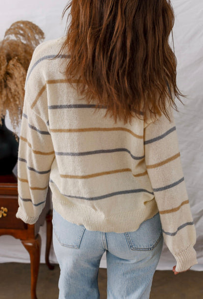 The Sutton Striped Cardigan