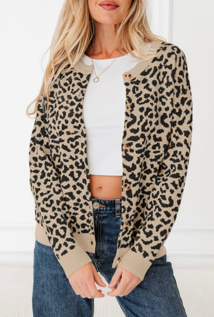 Leopard Luxe Knit Cardigan