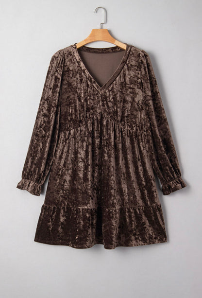 Velvet Ember Holiday Dress