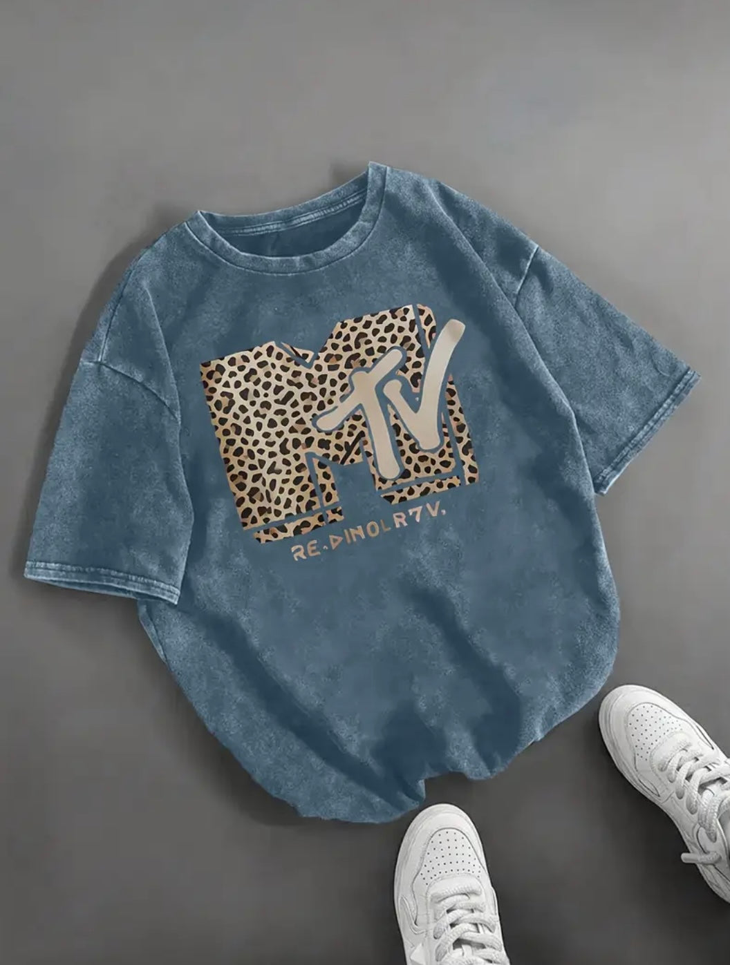 Leopard Retro MTV Graphic Tee