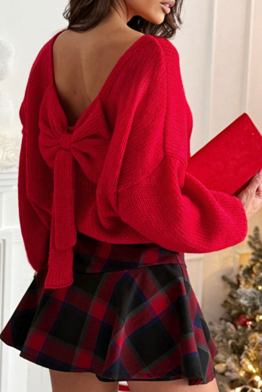 The Noel Bow-Back Sweater
