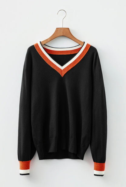 V-Neck Varsity Sweater