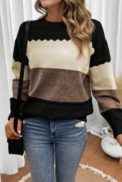 Cozy Canyon Colorblock Sweater