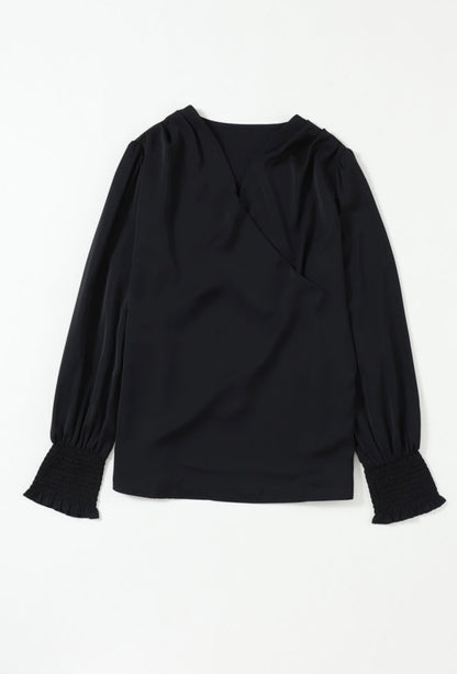 The Brielle Wrap Blouse