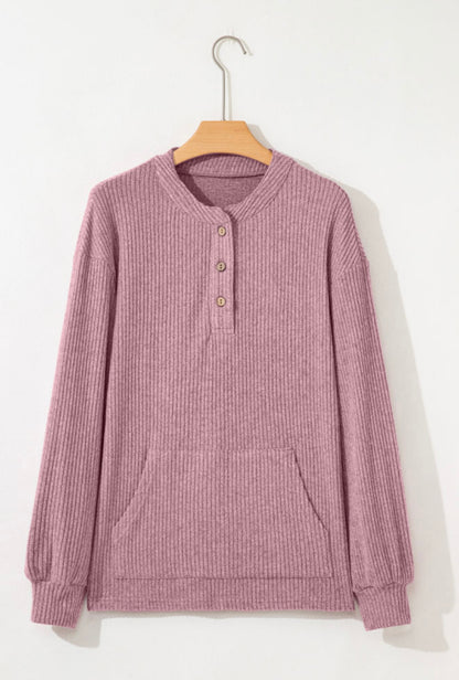 Riley Ribbed Button Down